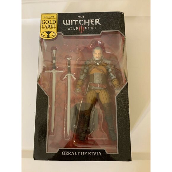 New Geralt of Rivia The Witcher Wild Hunt 2020 McFarlane Toys Gold Label NWT - Picture 4 of 7